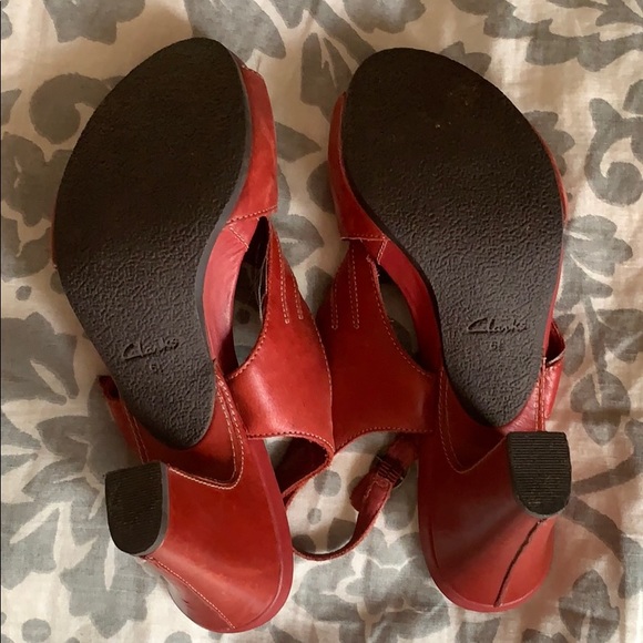 NWOT Clark’s artisan heels sandals comfort 8M - Picture 4 of 4
